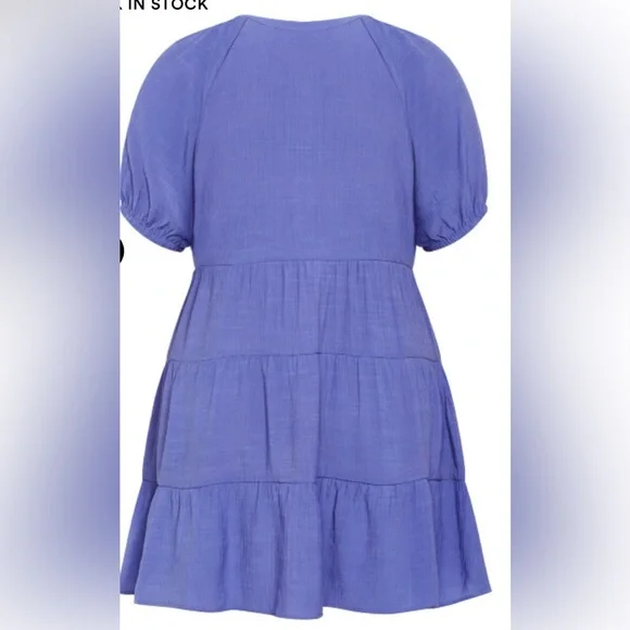 City Chic Kara dress- amethyst - Picture 4 of 6